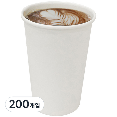 워너버커피 테이크아웃 종이컵 360ml, 200개