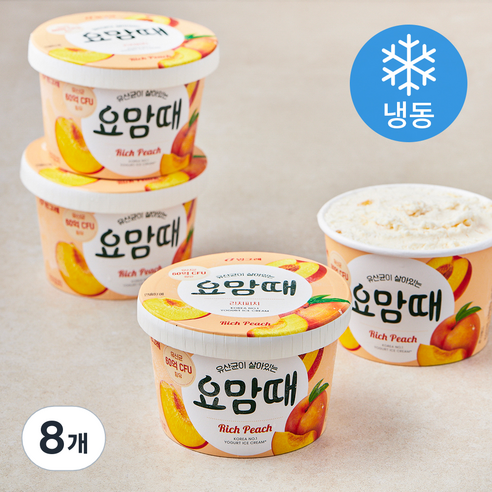 요맘때 리치피치 (냉동), 270ml, 1개입, 8개