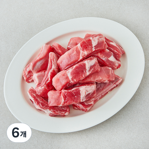 곰곰 무항생제 1등급 등갈비 (냉장), 6개, 1kg