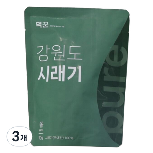 먹꾼 바로먹는 동결건조 강원도 시래기, 3개, 10g