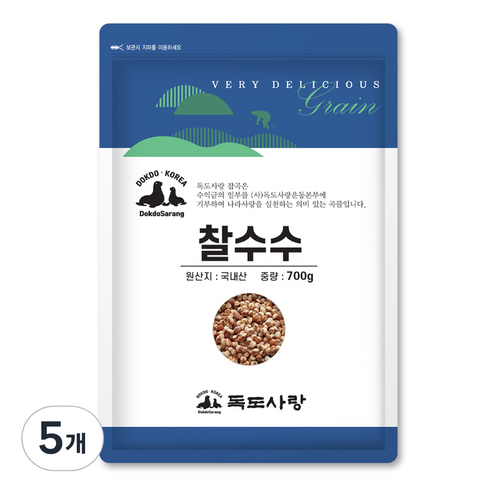 독도사랑 찰수수, 700g, 5개