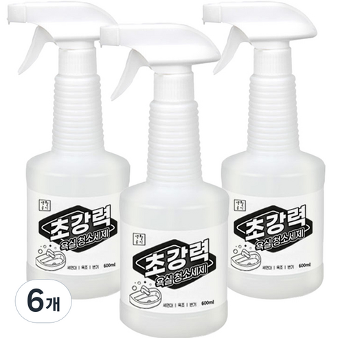 생활공식 초강력 욕실청소세제, 600ml, 6개