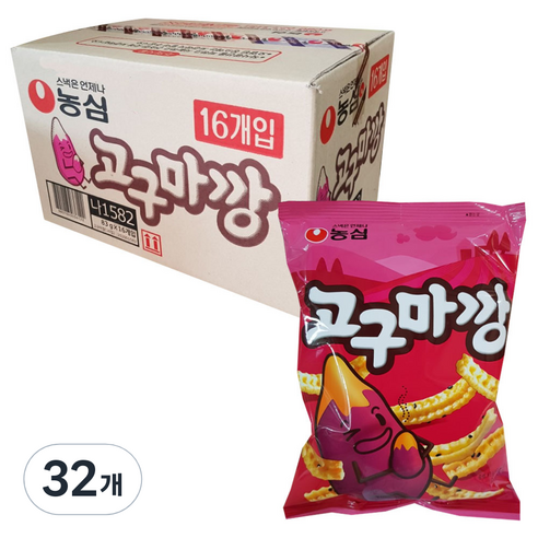 농심 고구마깡, 83g, 32개