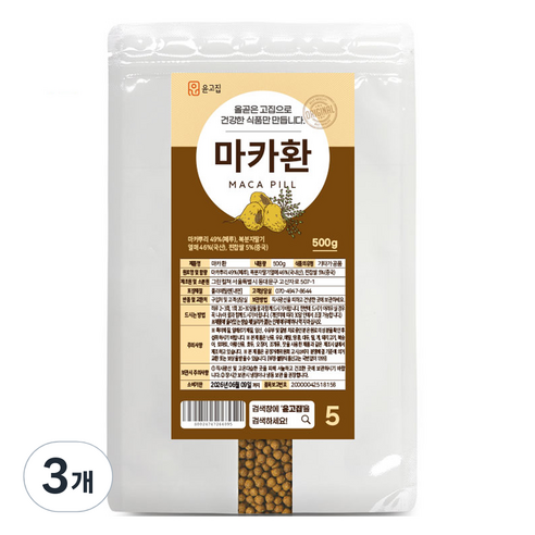 윤고집 마카환, 500g, 3개