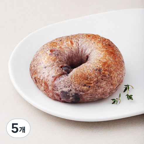 도제식빵 탕종 블루베리 베이글, 100g, 1개입, 5개