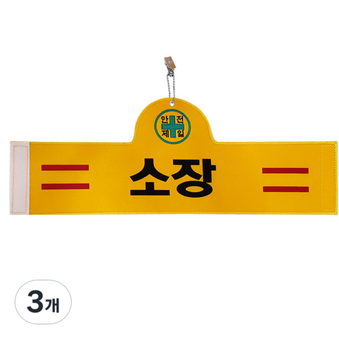 대원안전 안전완장 소장, 3개