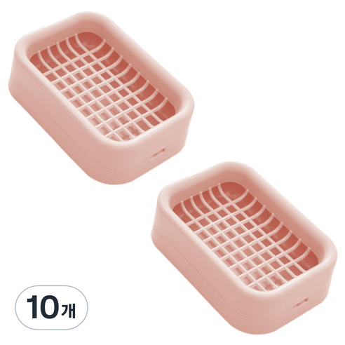 Yiwu Maeran 하이엉클 심플 파스텔 물빠짐 비누받침대, 핑크, 10개