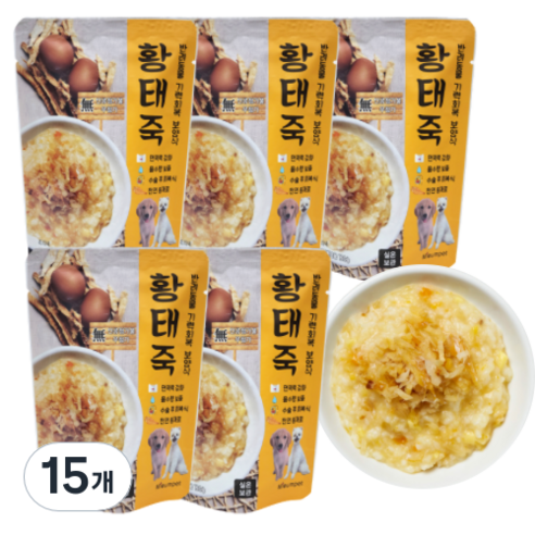 미음펫 강아지 황태죽 120g, 15개