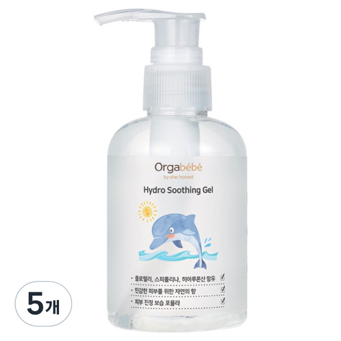 오가베베 유아용 히알루론산 하이드로 수딩젤, 150ml, 5개