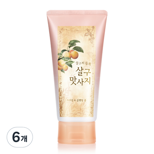 살구 스크럽 앤 클렌징 폼, 120g, 6개