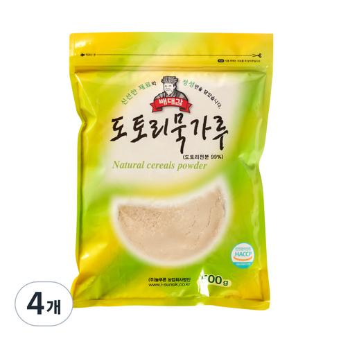 배대감 도토리묵가루, 500g, 4개