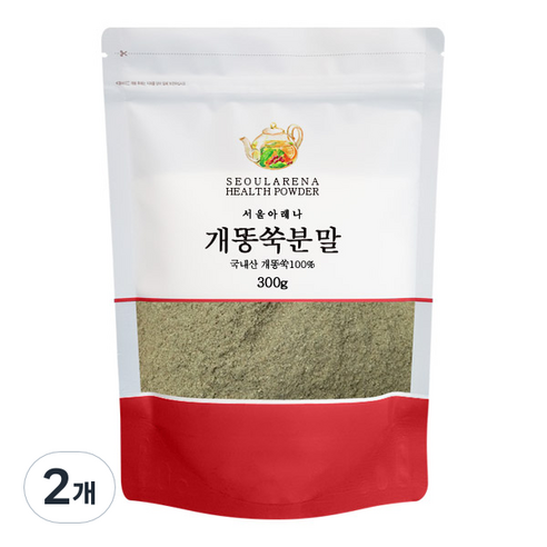 서울아레나 개똥쑥분말 국내산, 300g, 2개