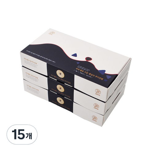 우리쌀로 구운 흑임자쿠키전병 15g x 6p, 90g, 15개
