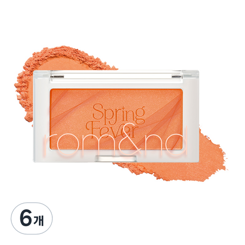 롬앤 베러 댄 치크 3.4g S01, S01 망고 칩, 6개