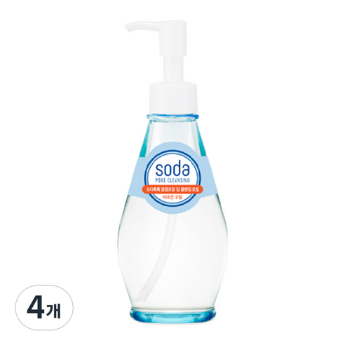 홀리카홀리카 소다 톡톡 말끔 모공 딥 클렌징 오일, 150ml, 4개