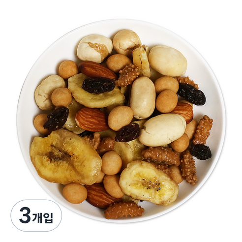 웰넛 자연두레 너츠하임 믹스넛 레드 지퍼백, 500g, 3개