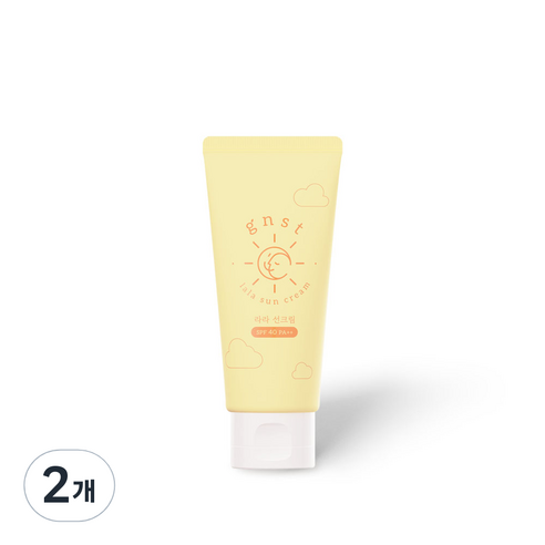 지엔에스티 라라 선크림 SPF 40 PA++, 50ml, 2개