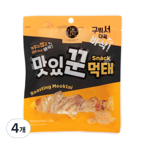 강고집 맛있꾼 먹태 허니버터맛, 30g, 4개