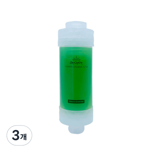 아토젯 비타민샤워필터 그린티, 3개, 그린티향