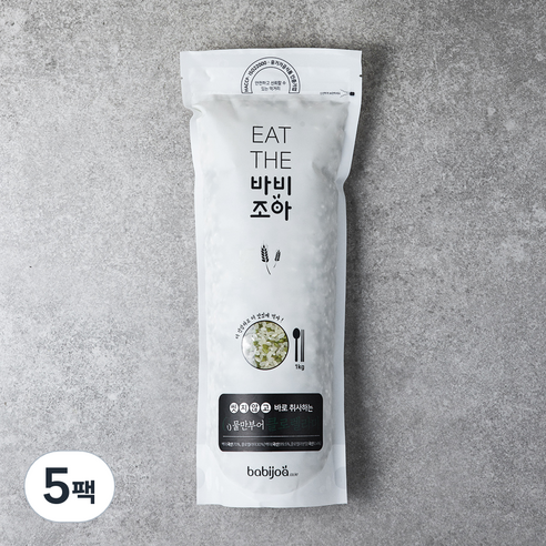 바비조아 물만부어 클로렐라쌀, 1kg, 5팩