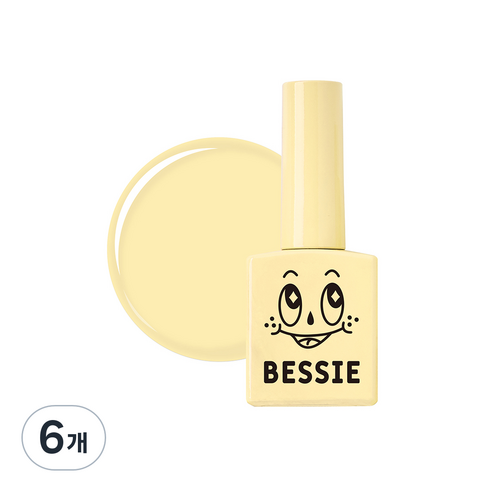 베씨 컬러 젤 11ml, Y01 닐라닐라 바닐라, 6개