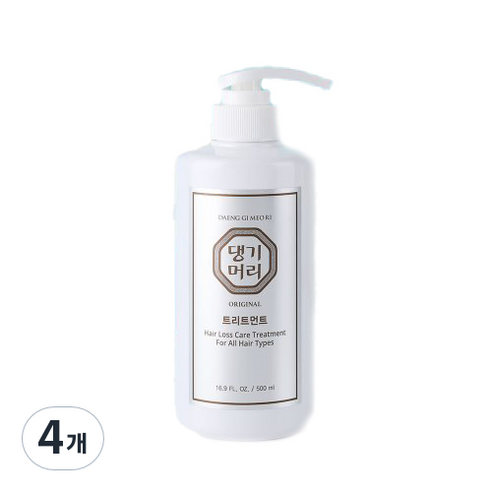 댕기머리 한방 탈모트리트먼트, 500ml, 4개