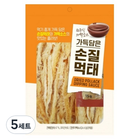 전주식 가맥소스 가득담은 손질먹태 35g + 소스 15g 세트, 5세트