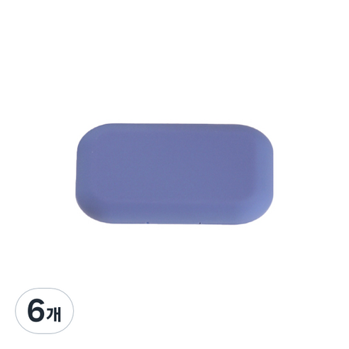 FTSY 휴대용 렌즈케이스 렌즈통, 블루, 6개