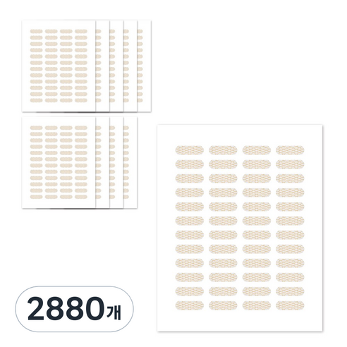 더분 대용량 마이스킨 쌍꺼풀 테이프 레이스, MS타입, 2880개