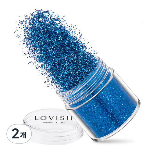러비쉬 프리미엄 네일 글리터 10g, LVS-031 다크인디고, 2개