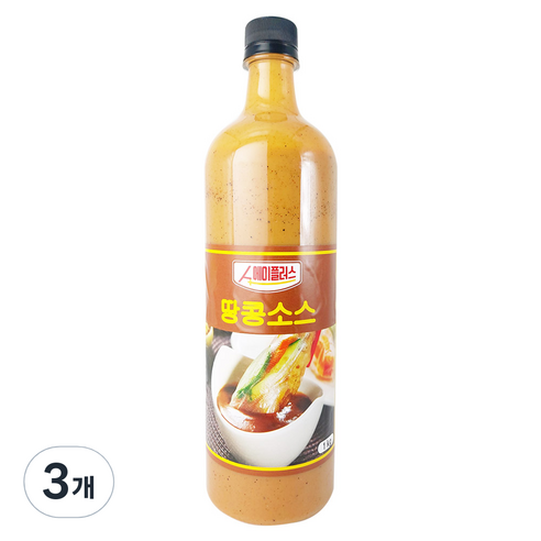 에이플러스 땅콩 소스, 950g, 3개