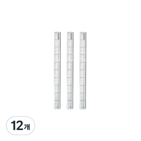 아이비스 컷팅 안전 스틸 플러스 직자 50cm 11924, 혼합색상, 12개
