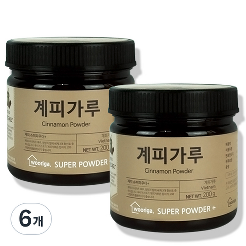 우리가스토리 계피가루, 200g, 6개