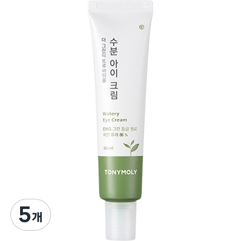 토니모리 더 그린티 트루바이옴 수분 아이크림, 5개, 30ml