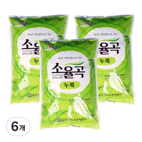 소율곡 전통누룩, 1kg, 6개