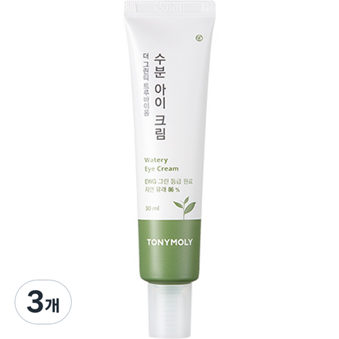 토니모리 더 그린티 트루바이옴 수분 아이크림, 3개, 30ml