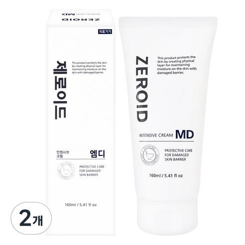 [정품] 제로이드 인텐시브 크림 MD 160ml 대용량 최신제조 엠디 zeroid, 3개