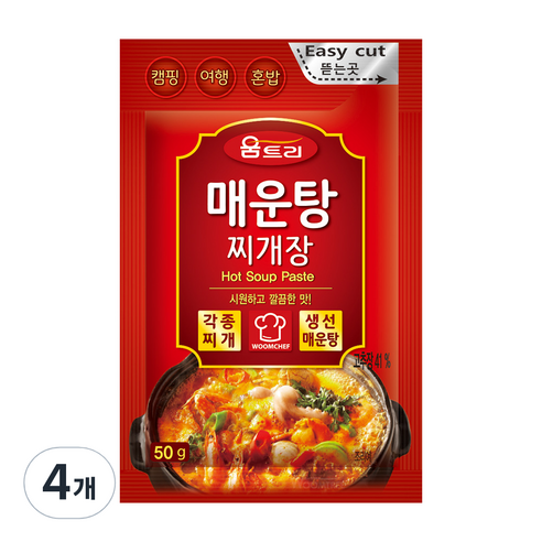 움트리 매운탕 찌개장, 50g, 4개