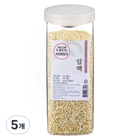 월그그린 싱싱영양통 압맥, 800g, 5개