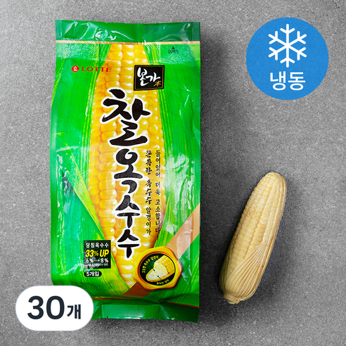 롯데웰푸드 찰옥수수 (냉동), 140ml, 5개입, 6개
