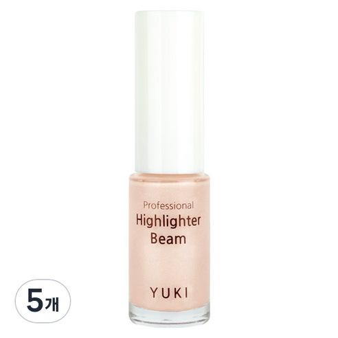 유키 프로페셔널 하이라이터 빔 5ml, 02 더스트핑크, 5개