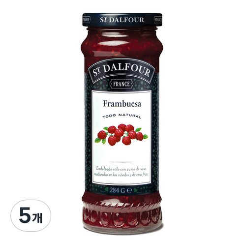 샹달프 라즈베리잼, 284g, 5개