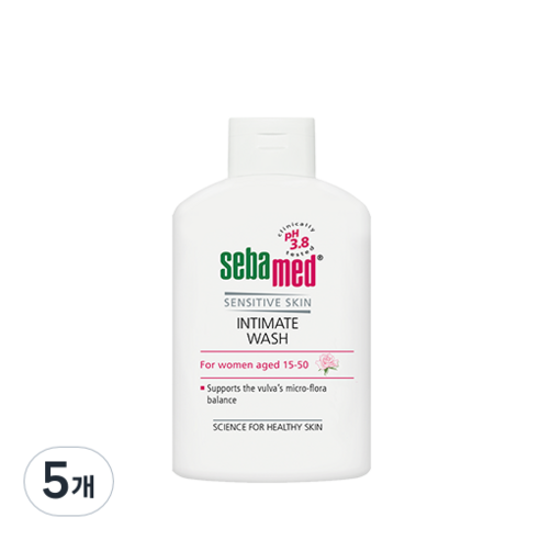 세바메드 인티메이트 워시 pH3.8 휴대용 여성청결제, 50ml, 5개