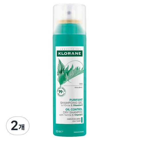 클로란 네틀 노세범 드라이 샴푸, 150ml, 2개