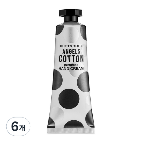 더프트앤도프트 엔젤스코튼 퍼퓸드 핸드크림, 6개, 75ml