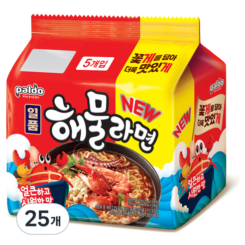 팔도 일품 해물라면, 25개