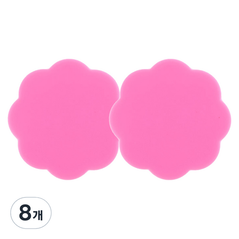 마켓A 셀프 네일 도구 실리콘 팔레트, 8개, 핑크꽃