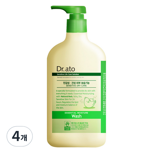 닥터아토 에센셜 모이스춰 워시, 310ml, 4개