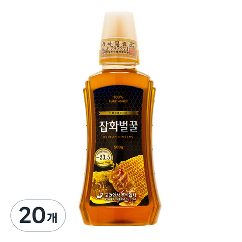 고려인삼 잡화벌꿀, 20개, 500g