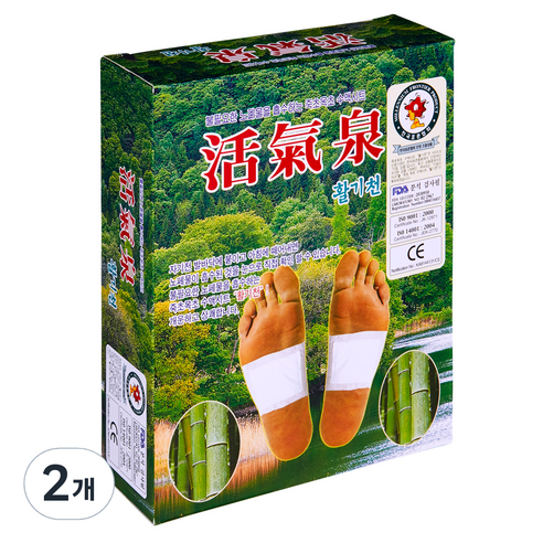 죽초목초 수액시트 활기천 발패치, 2개, 30개입